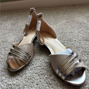 Dunion Rose Gold Women's Sandals/Flats, Size 10